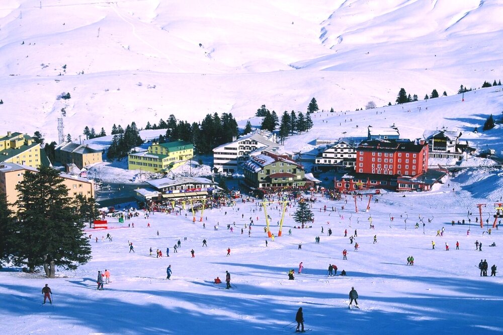   The country has more than 100 peaks above 9,800 feet (3,000 meters) and nearly a dozen ski resorts.  